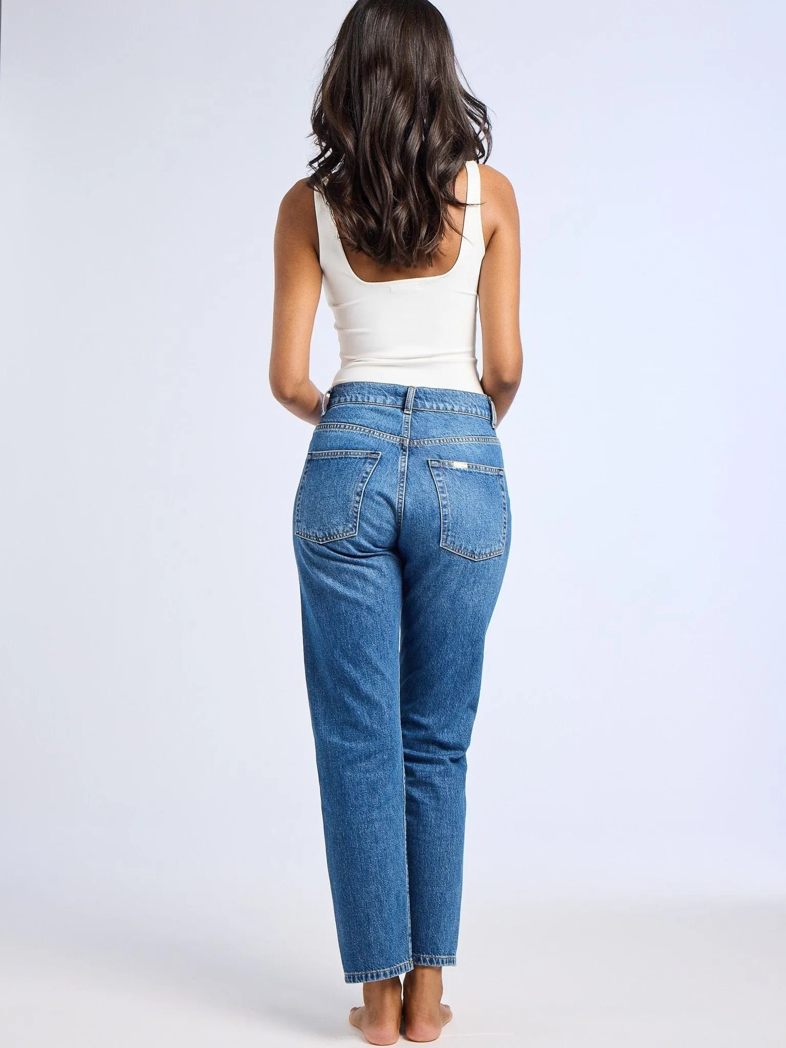 Brooke Mid Rise Slim Fit Jean in Topanga