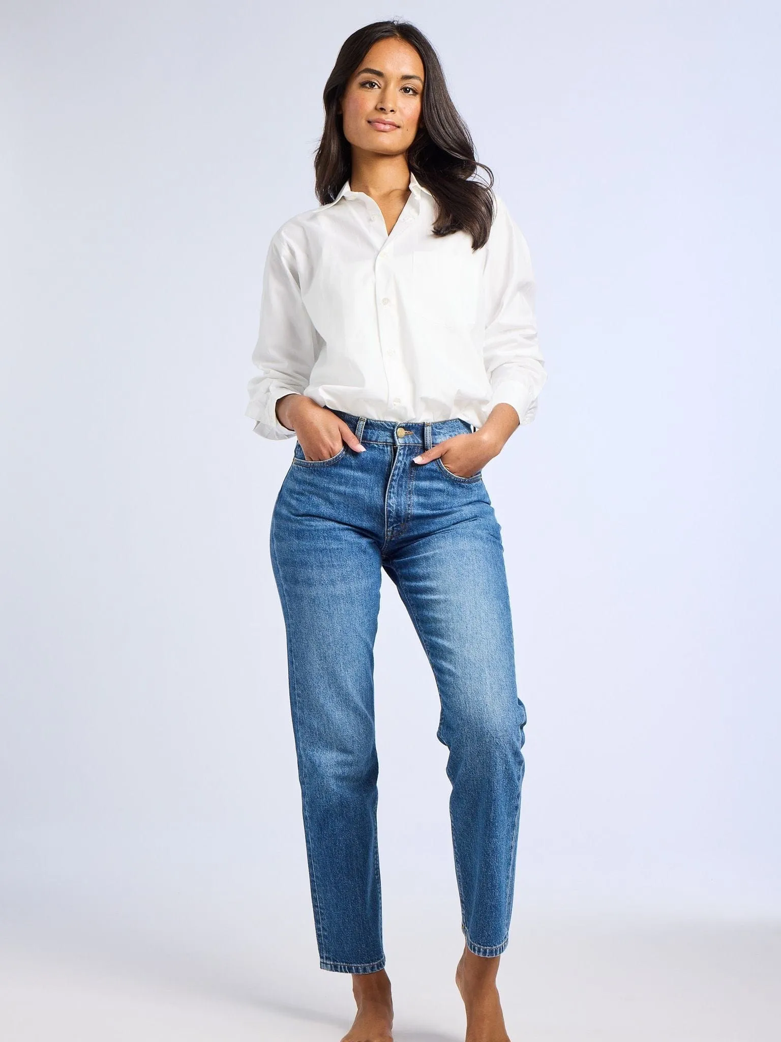 Brooke Mid Rise Slim Fit Jean in Topanga