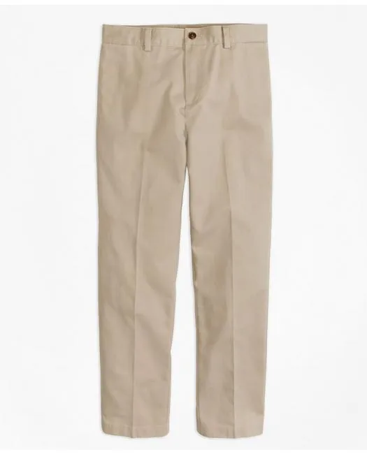 Brooks Brothers Boys Flat-Front Non-Iron Advantage Chino Pants Khaki Brooks Brothers