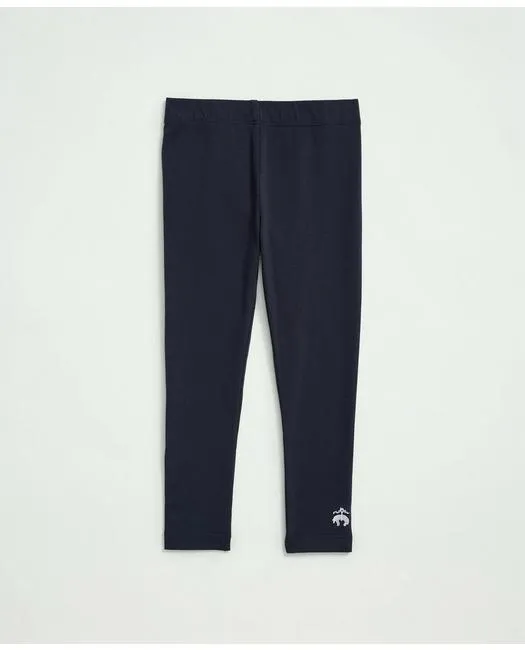 Brooks Brothers Girls Cotton Blend Leggings Navy Brooks Brothers