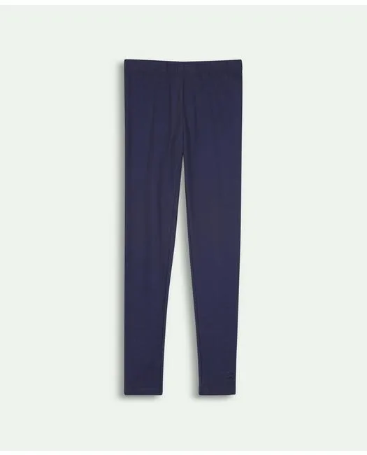 Brooks Brothers Girls Stretch Cotton Leggings Navy Brooks Brothers
