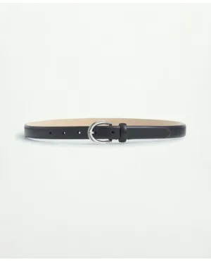 Brooks Brothers Women's Leather Trouser Belt Black Brooks Brothers
