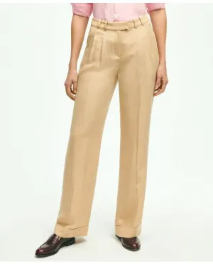 Brooks Brothers Women's Soft Icons Trouser Beige Brooks Brothers