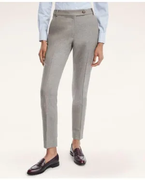 Brooks Brothers Women's Wool Flannel Pants Beige Brooks Brothers