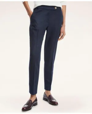 Brooks Brothers Women's Wool Flannel Pants Navy Brooks Brothers