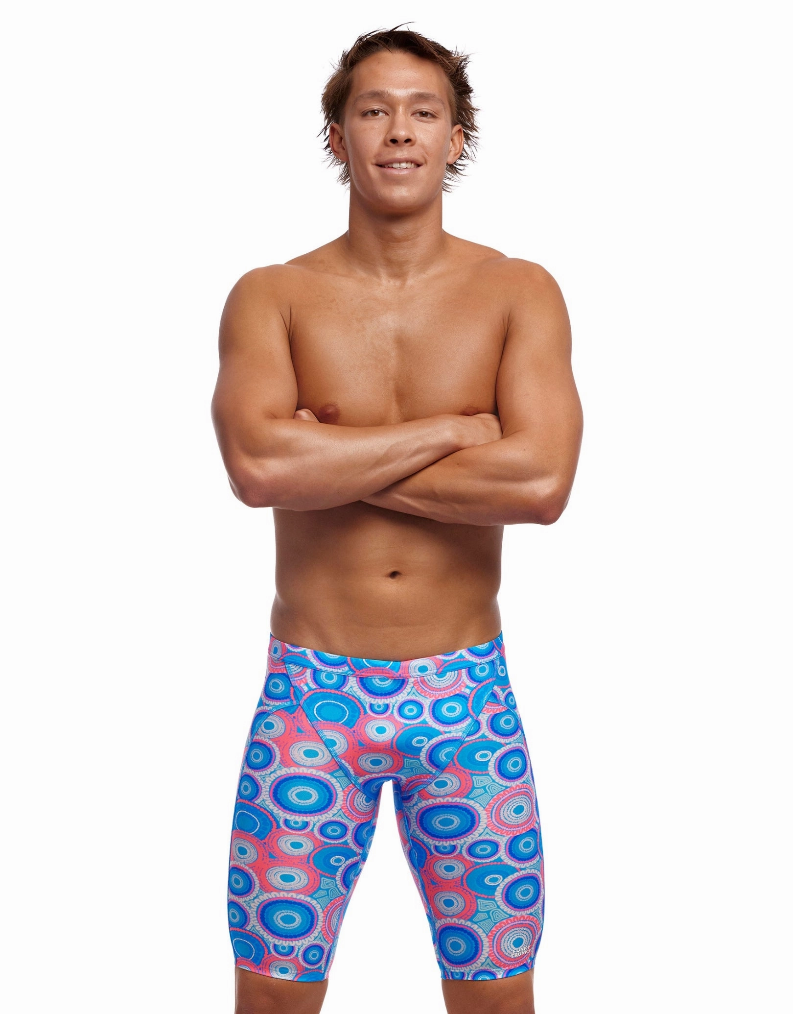 Bundjalung Blue Swim Training Jammers - Blue/Pink