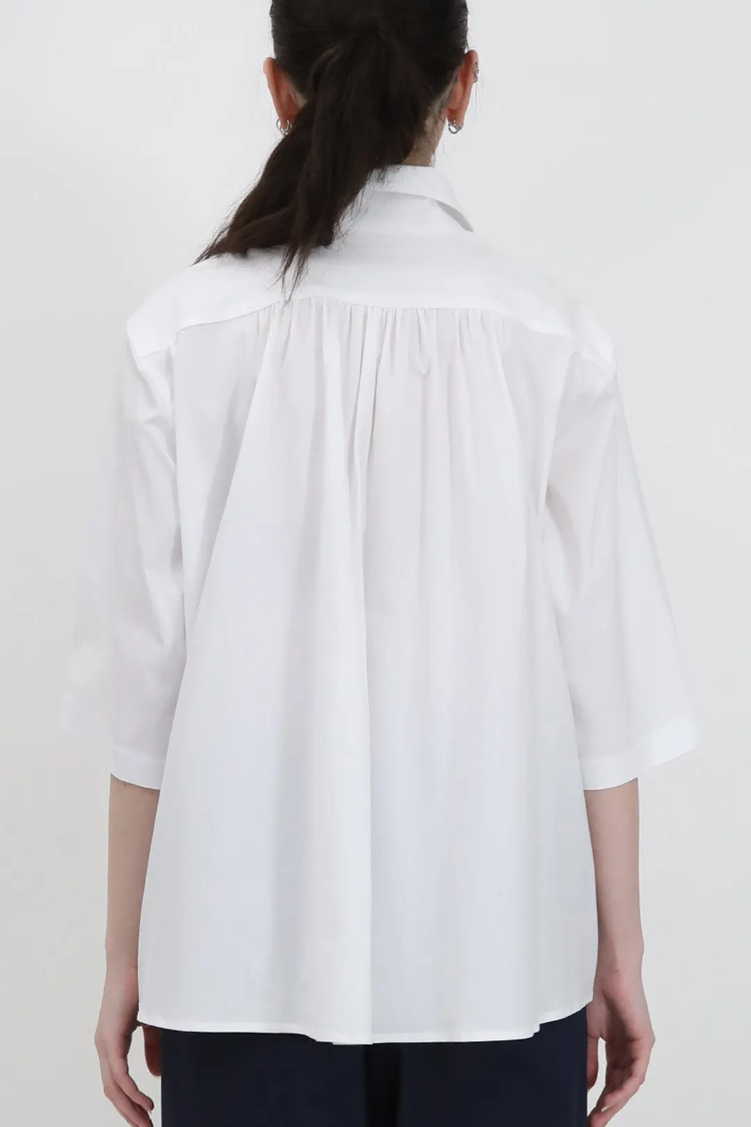 CAMP SHIRT IN ITALIAN COTTON POPLIN STRETCH