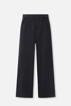 CARA PANT IN ITALIAN BRUSHED COTTON SATEEN
