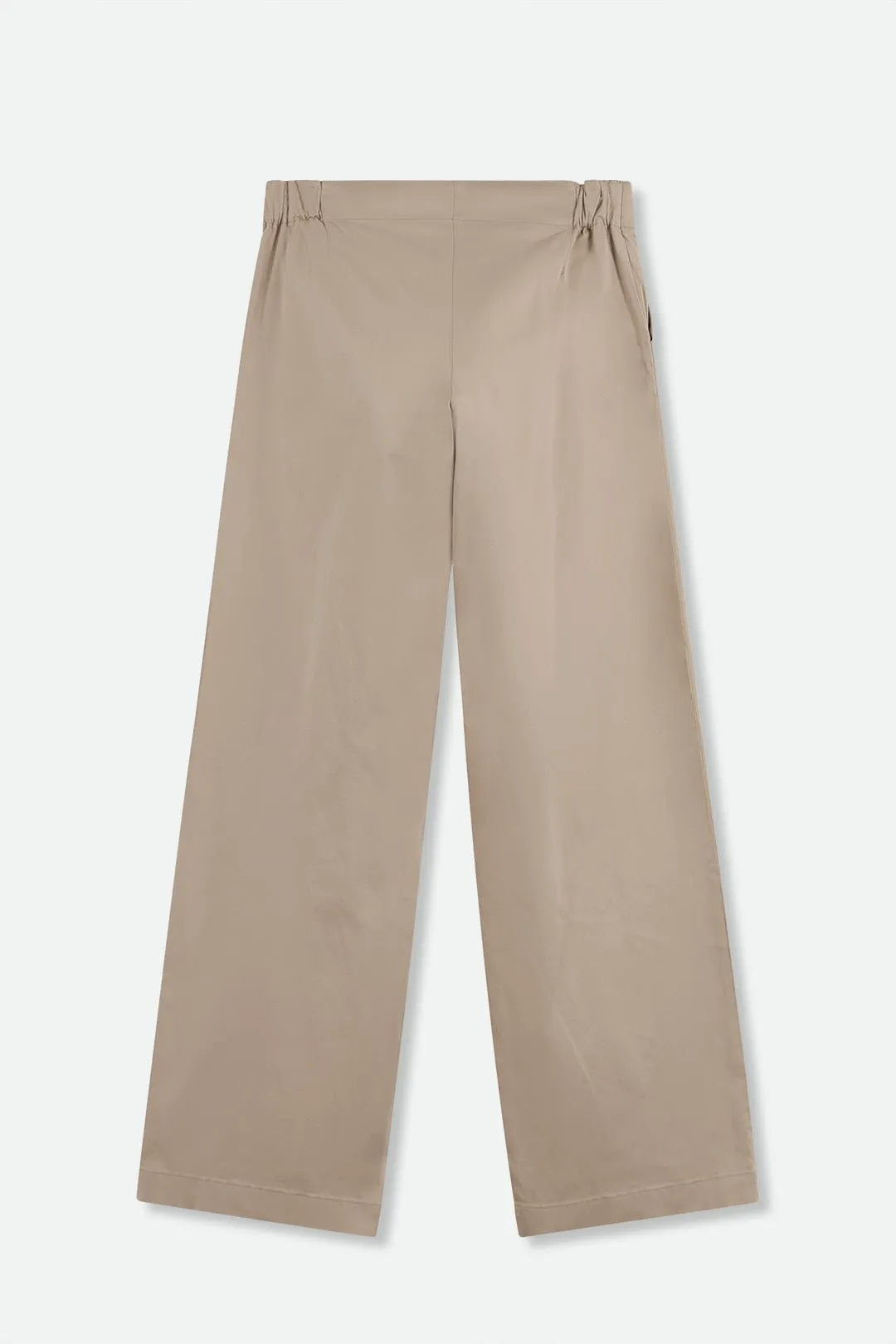 CARA PANT IN ITALIAN BRUSHED COTTON SATEEN