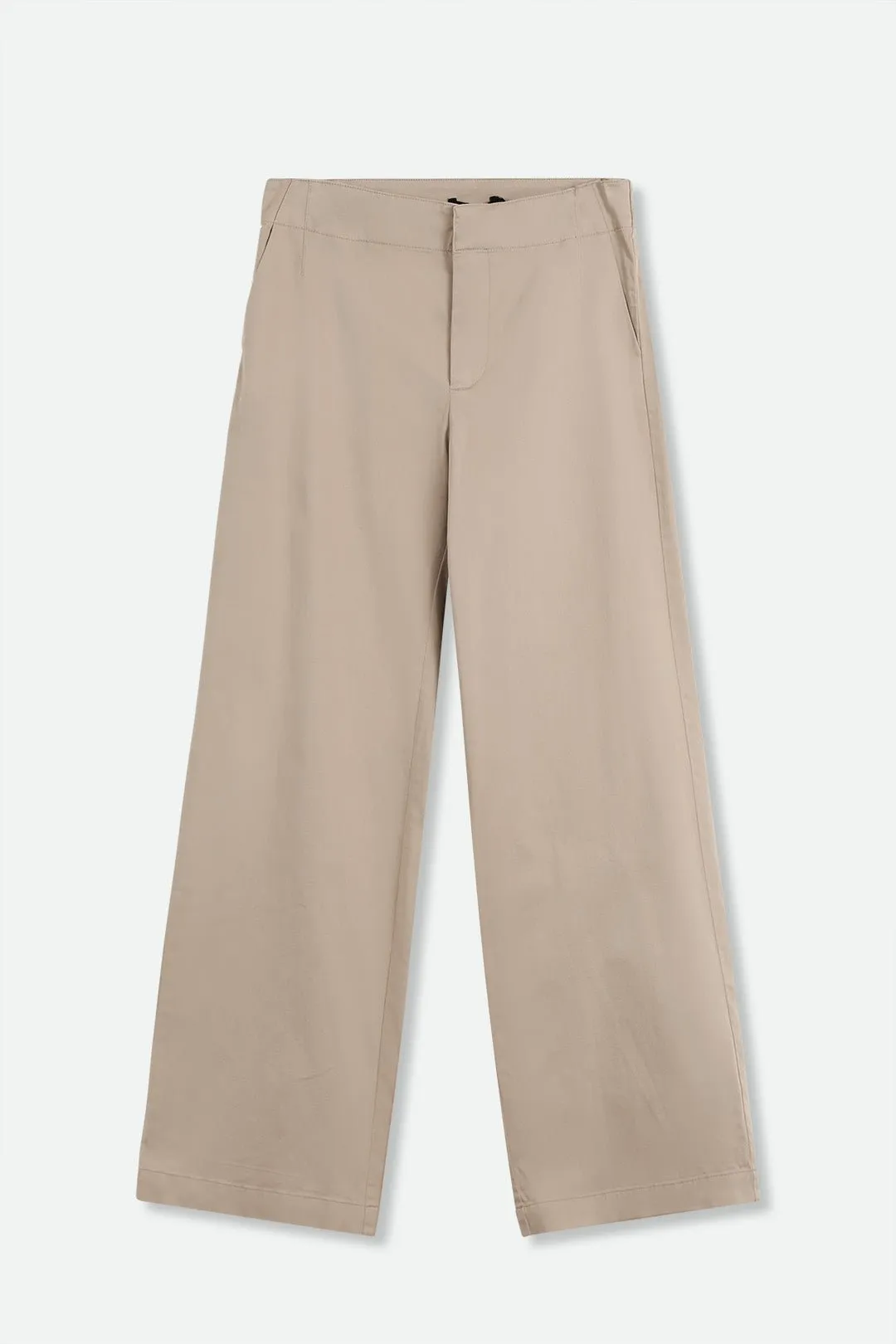CARA PANT IN ITALIAN BRUSHED COTTON SATEEN