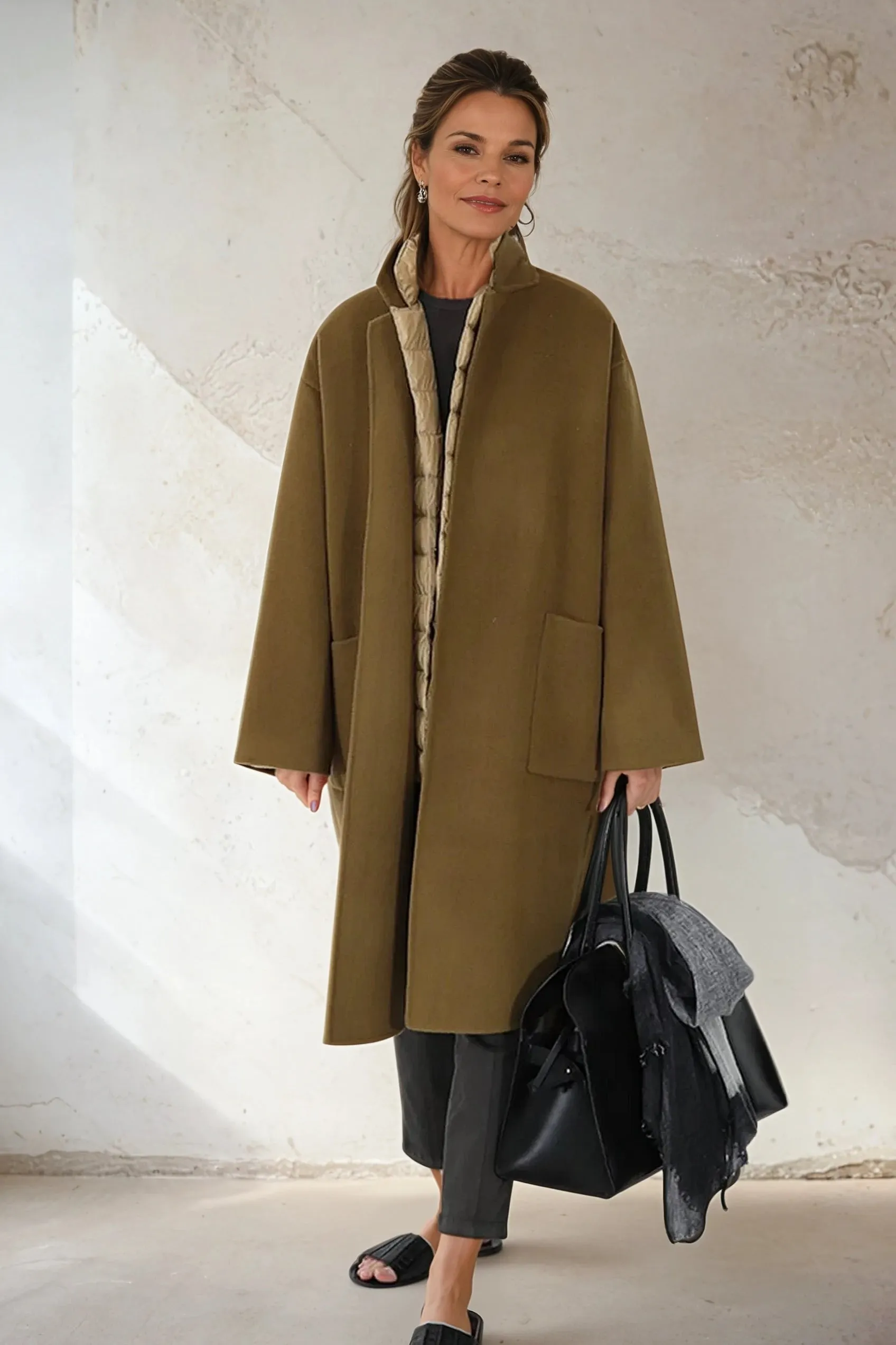 CARLIE COAT IN WOOL CASHMERE DOUBLE FACE
