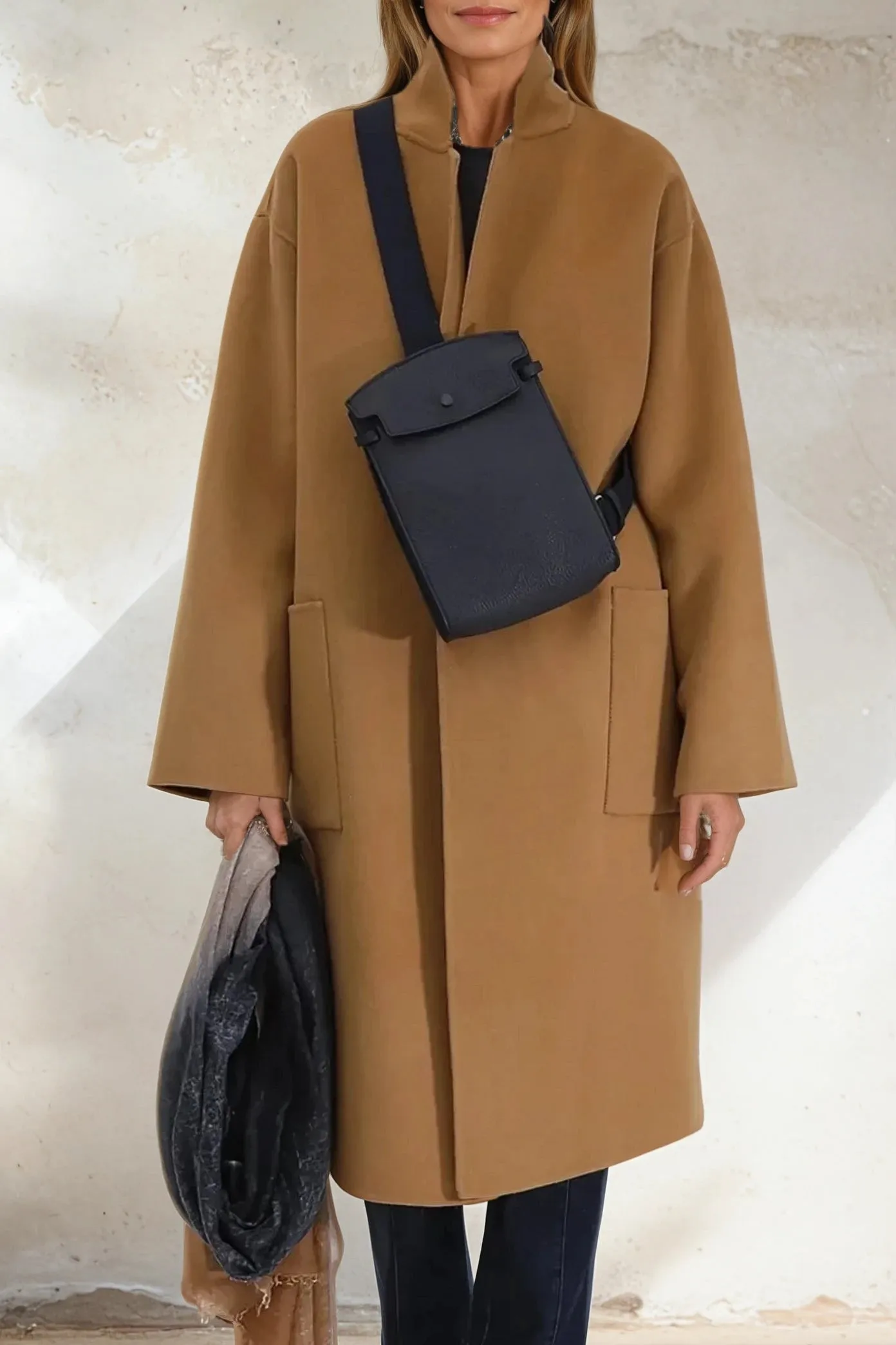 CARLIE COAT IN WOOL CASHMERE DOUBLE FACE