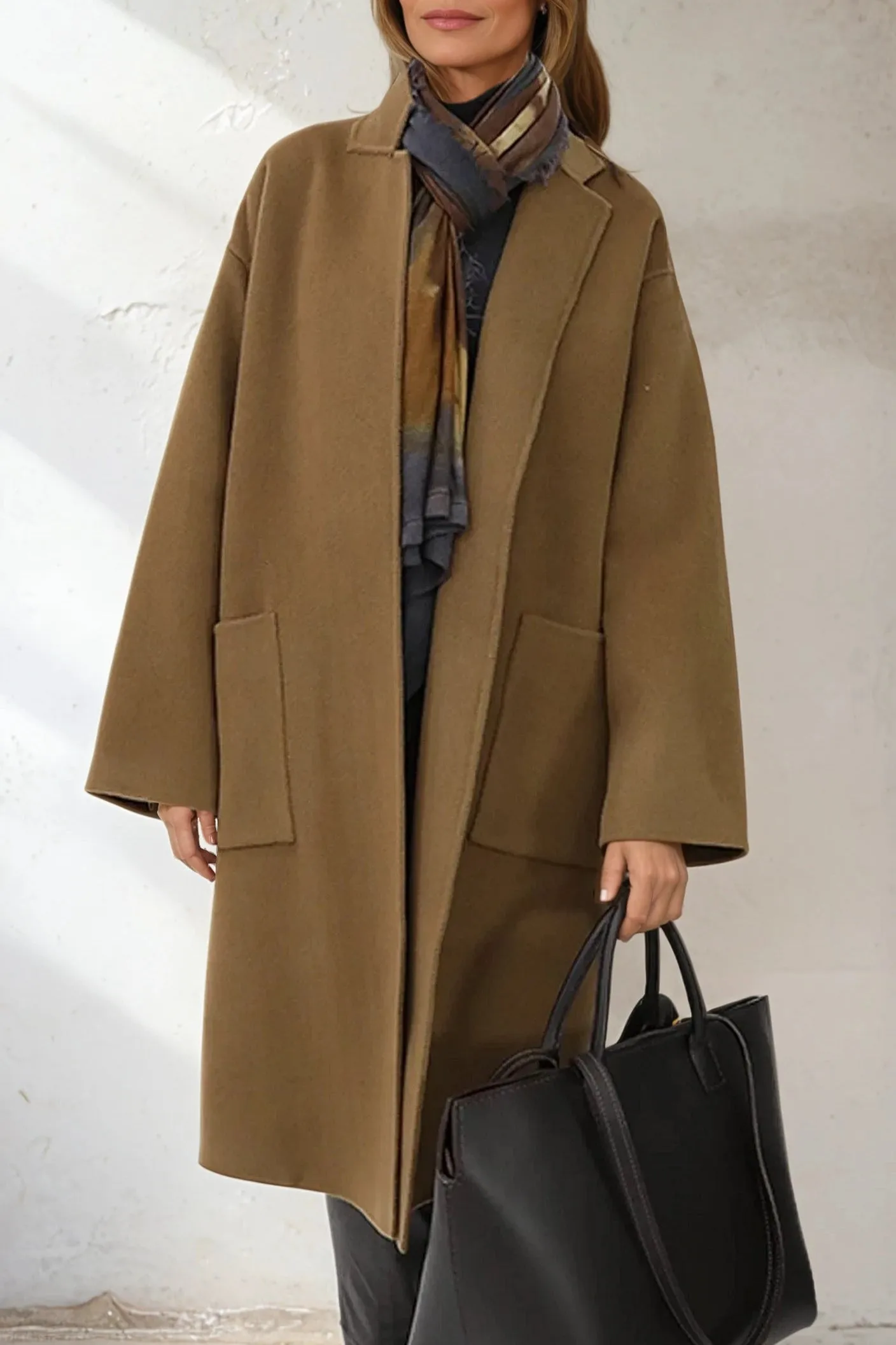 CARLIE COAT IN WOOL CASHMERE DOUBLE FACE
