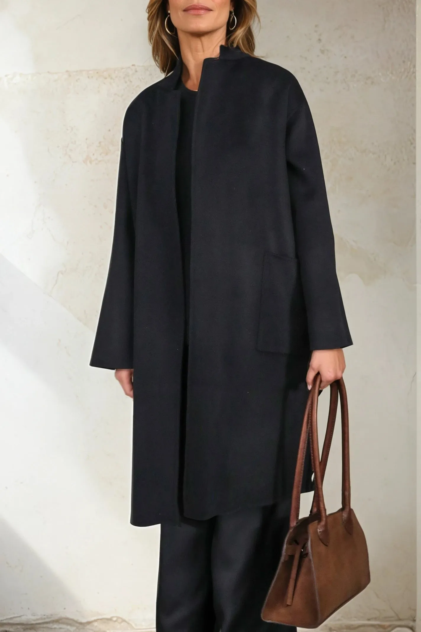 CARLIE COAT IN WOOL CASHMERE DOUBLE FACE