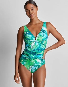 Cartago Palms Ring OTS Underwired Swimsuit - Multi padded swimwear for women, padded bikini tops