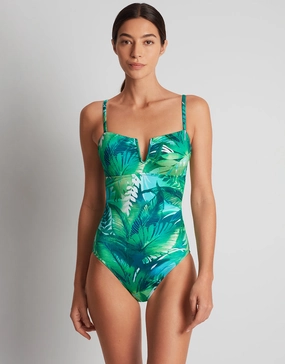 Cartago Palms Underwired OTS Swimsuit - Multi padded swimwear for women, padded bikini tops