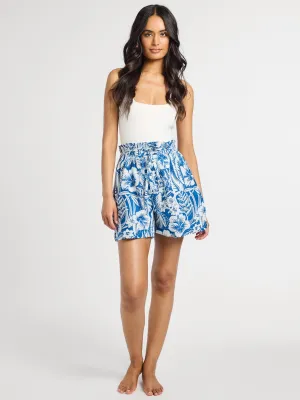 Cary Short in Blue Hibiscus