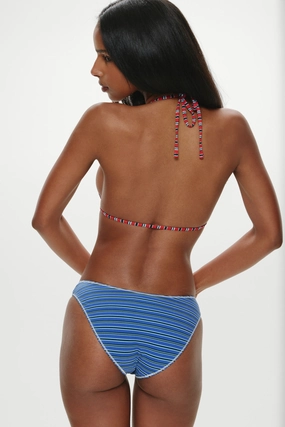 Catalina Full Coverage Bikini Bottom - Summer Stripe womens printed swimsuits, beach ready swimwear ladies