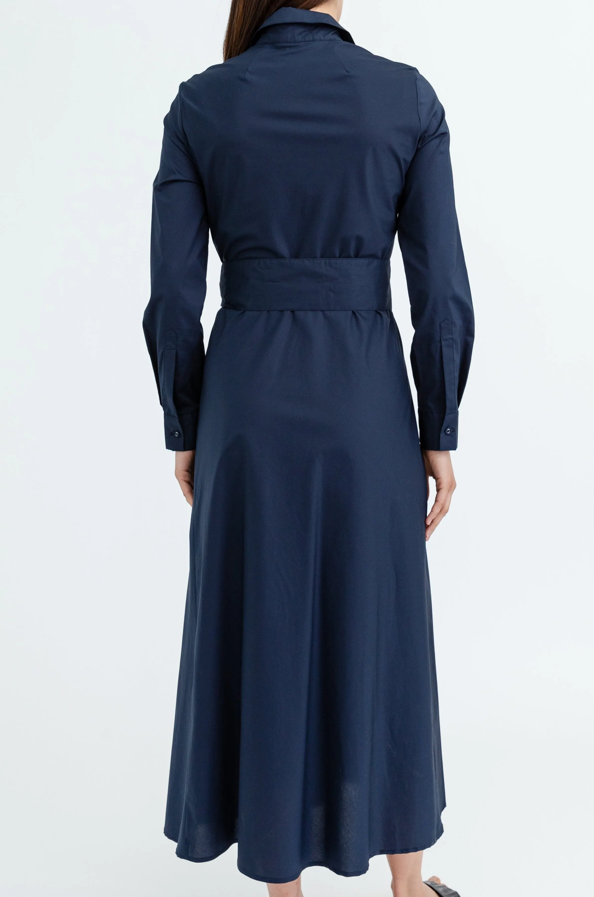 CECE DRESS IN ITALIAN STRETCH COTTON