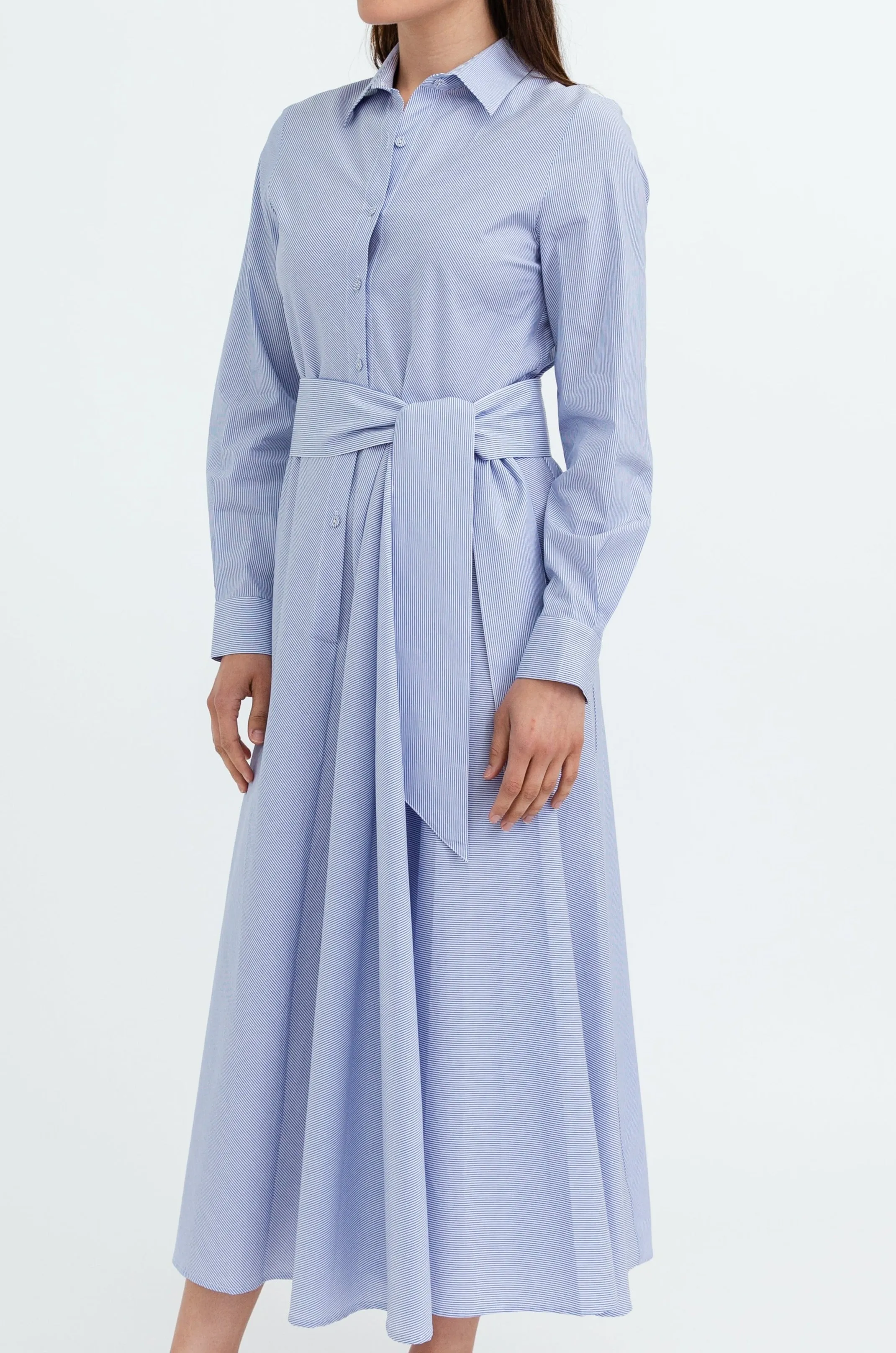CECE DRESS IN ITALIAN STRETCH COTTON