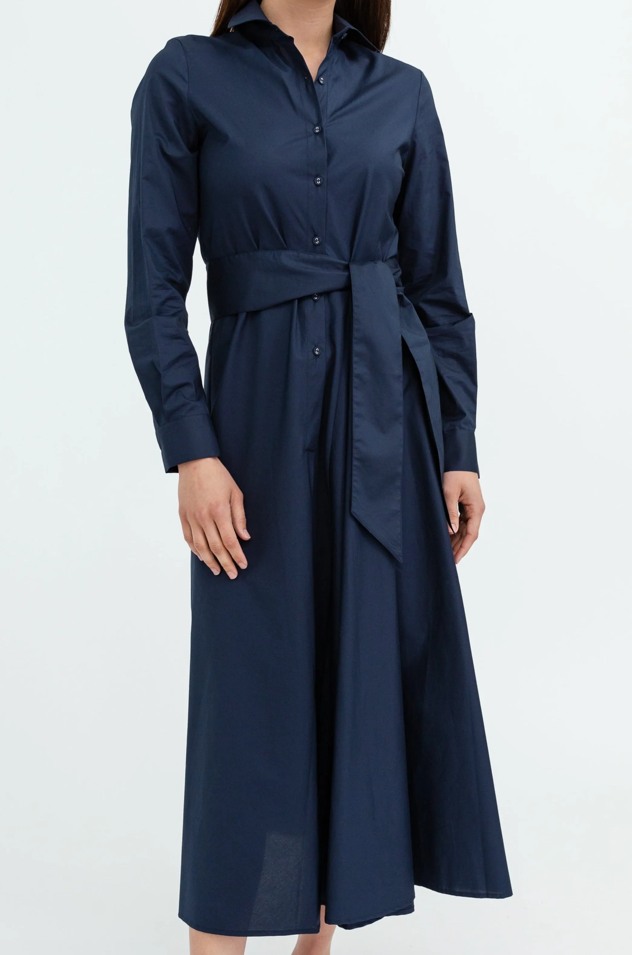 CECE DRESS IN ITALIAN STRETCH COTTON