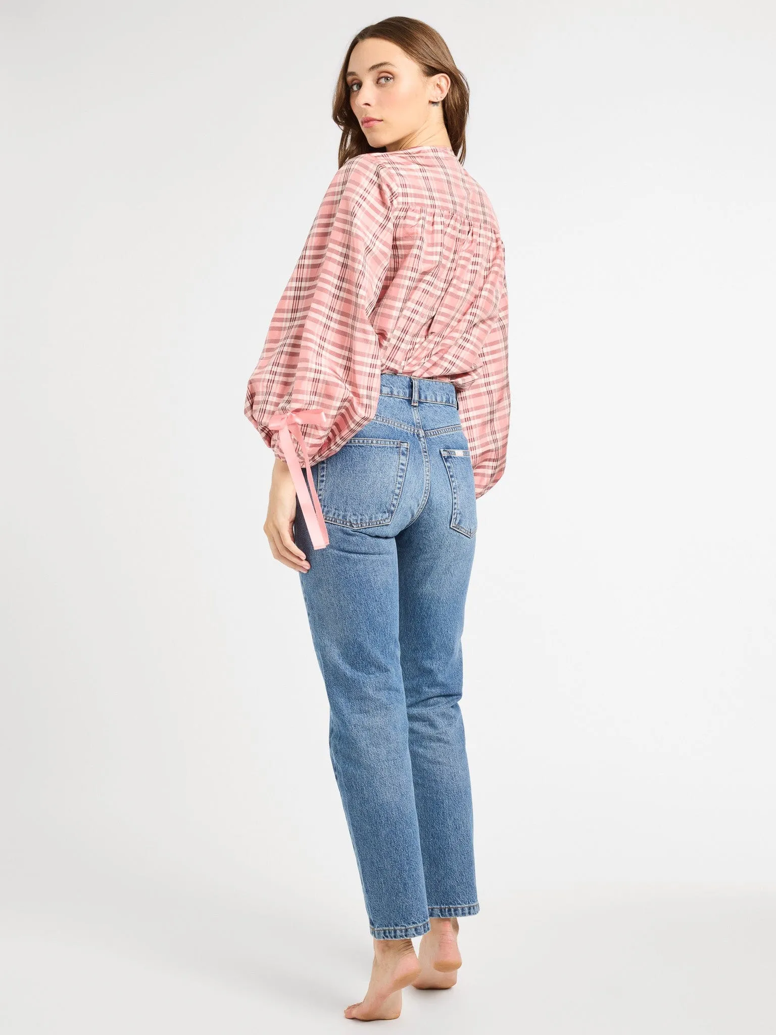 Cecily Top in Sugarplum Plaid