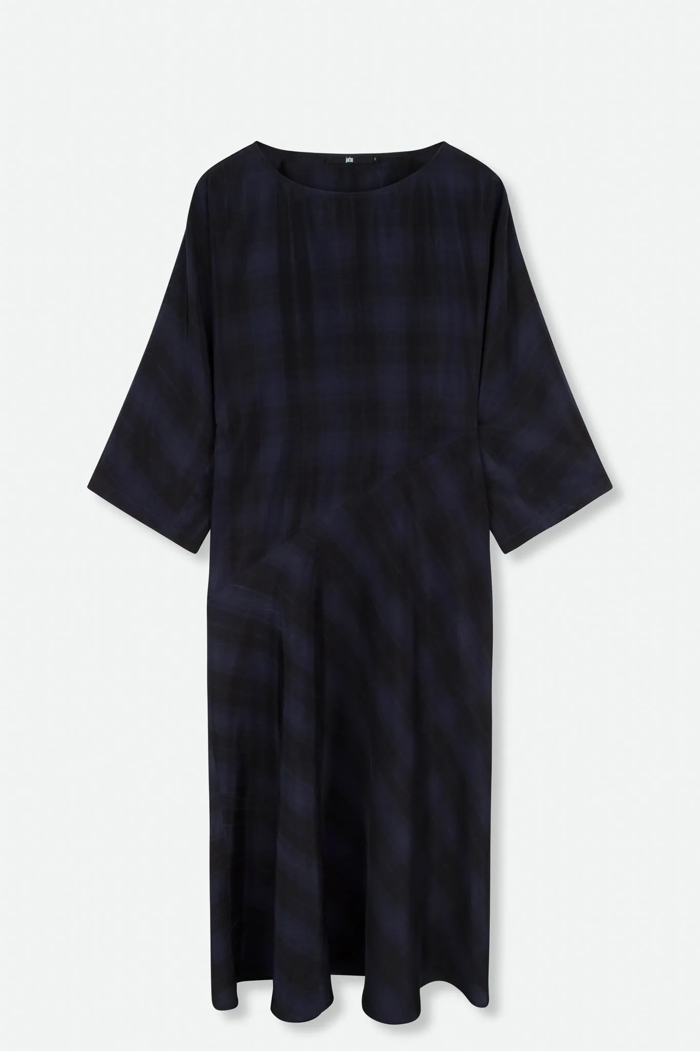 CELENE BIAS BOATNECK DRESS IN ITALIAN CUPRO