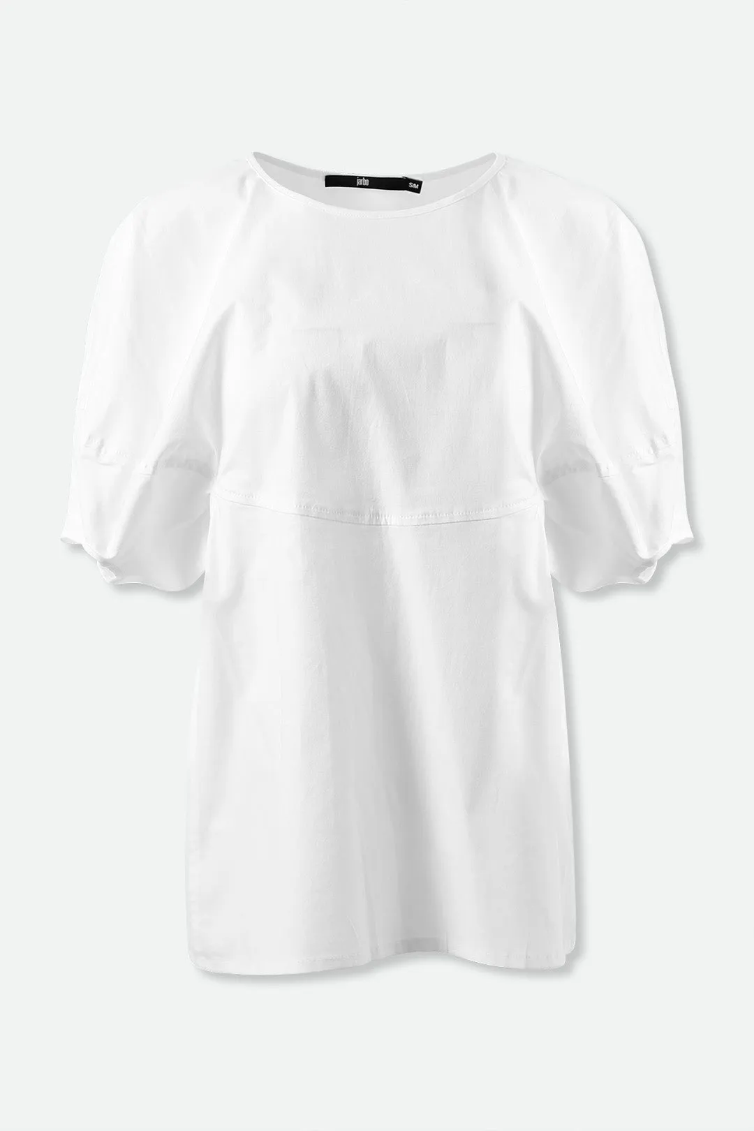CERCHI SHORT SLEEVE BLOUSE IN ITALIAN COTTON