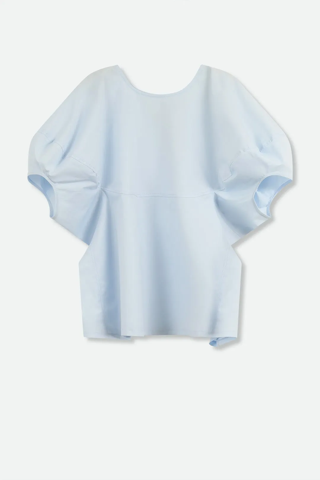 CERCHI SHORT SLEEVE BLOUSE IN ITALIAN COTTON
