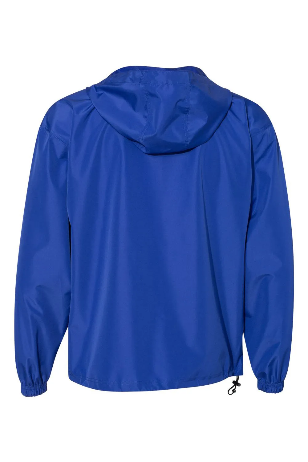 Champion Mens Packable Wind & Water Resistant Anorak 1/4 Zip Hooded Jacket - Athletic Royal Blue