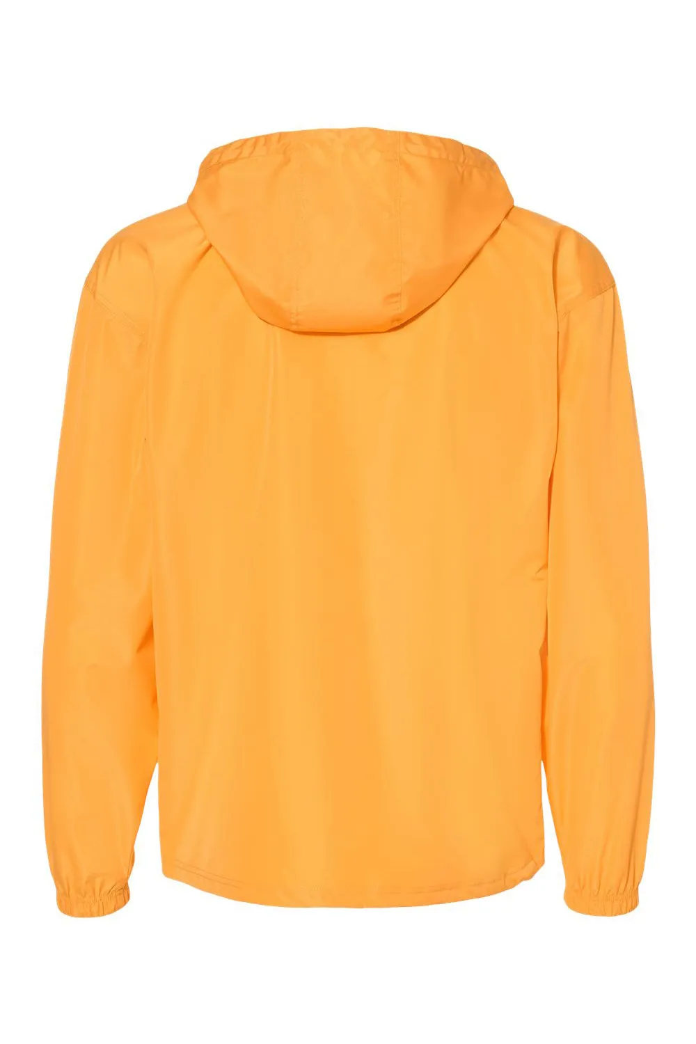 Champion Mens Packable Wind & Water Resistant Anorak 1/4 Zip Hooded Jacket - Gold