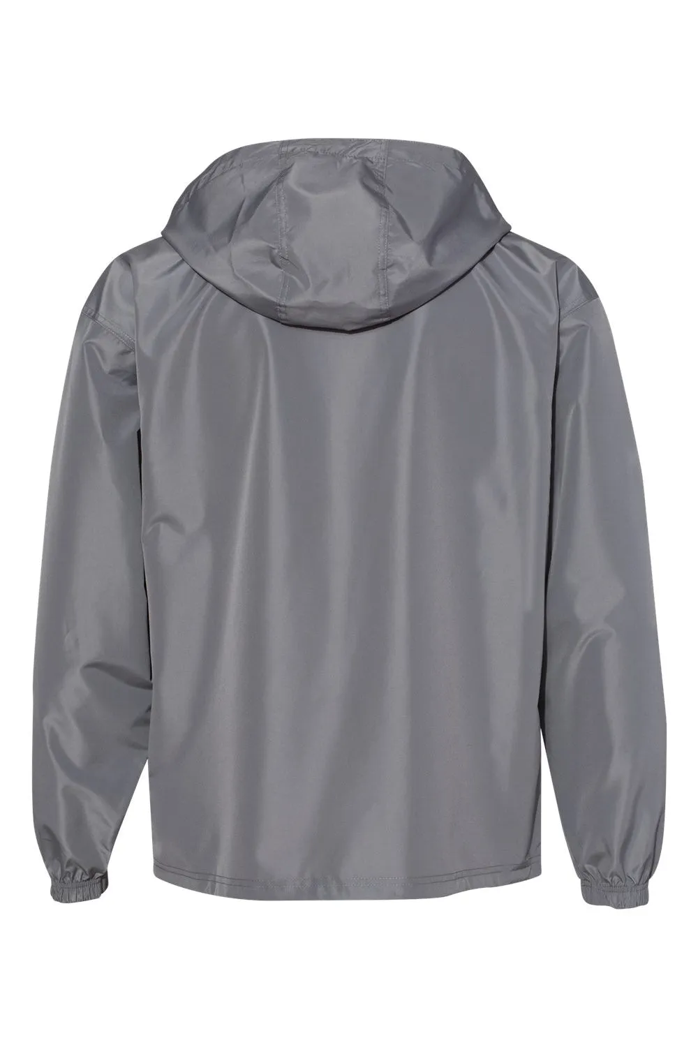 Champion Mens Packable Wind & Water Resistant Anorak 1/4 Zip Hooded Jacket - Graphite Grey