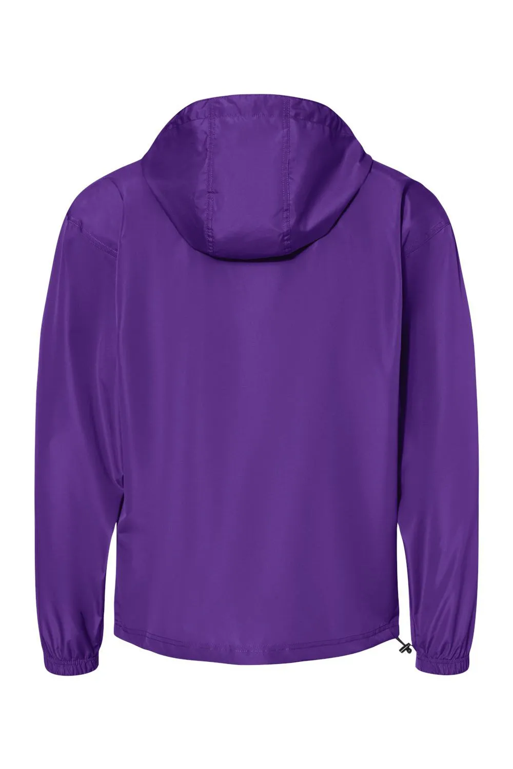 Champion Mens Packable Wind & Water Resistant Anorak 1/4 Zip Hooded Jacket - Ravens Purple