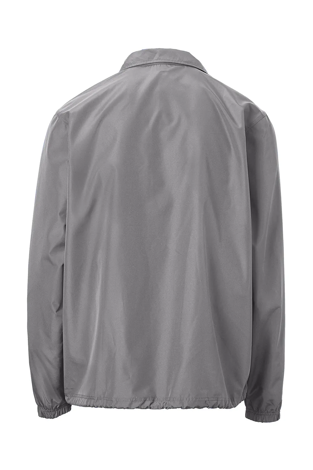 Champion Mens Wind & Water Resistant Snap Down Coach's Jacket - Graphite Grey