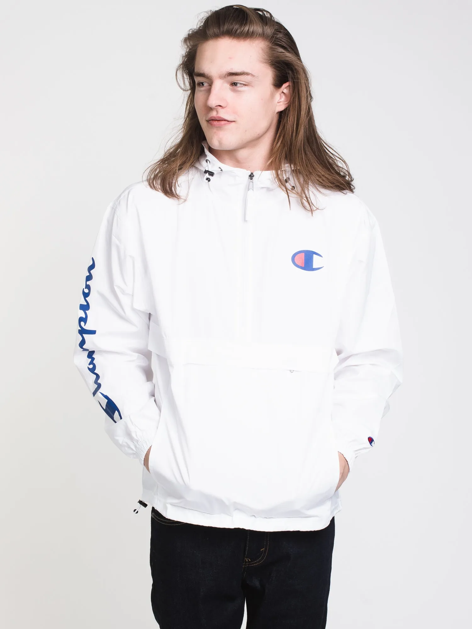 CHAMPION PACKABLE LOGO JACKET  - CLEARANCE