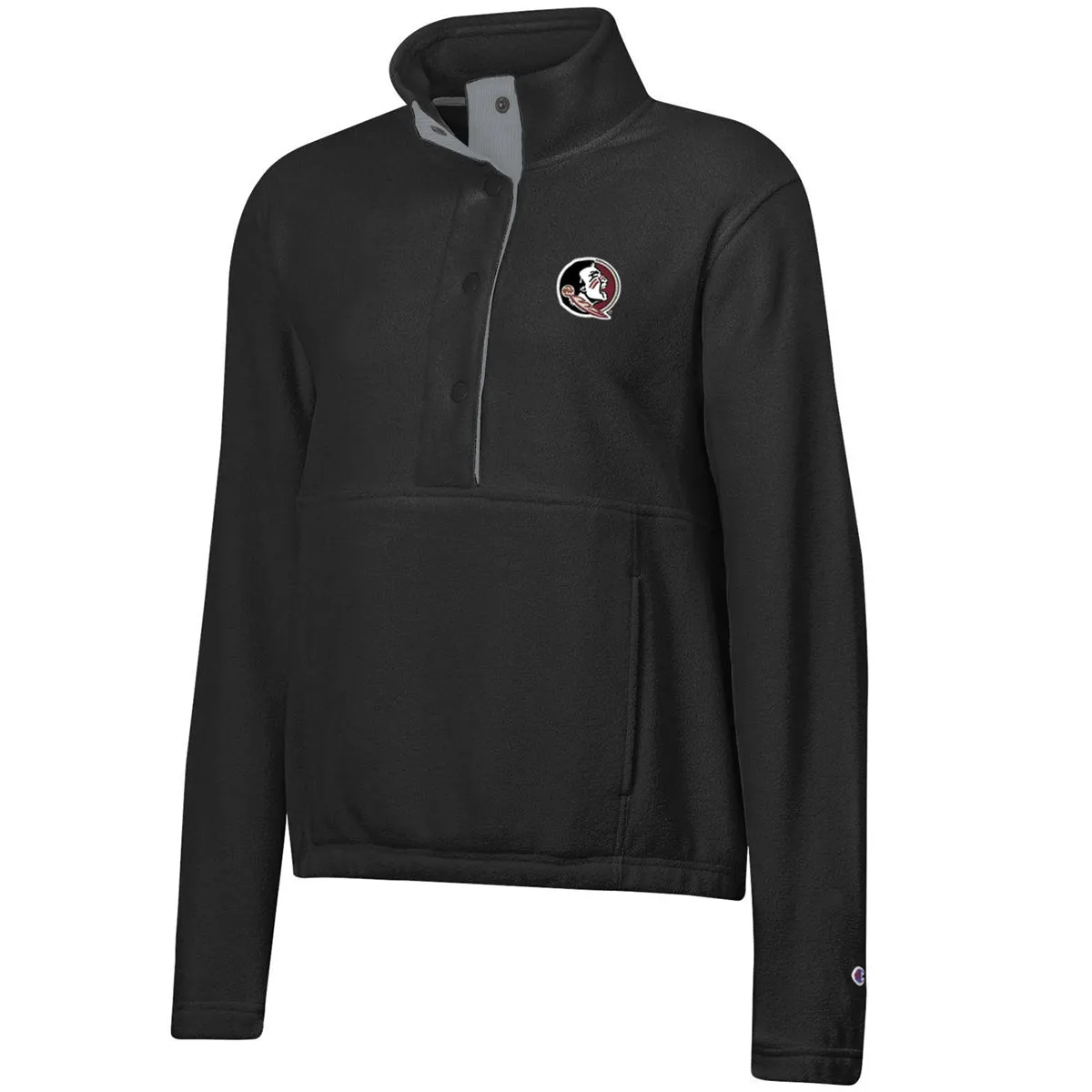 Champion Women's Seminole Logo Explorer Polar Fleece Jacket - Black Champion Clothing Women