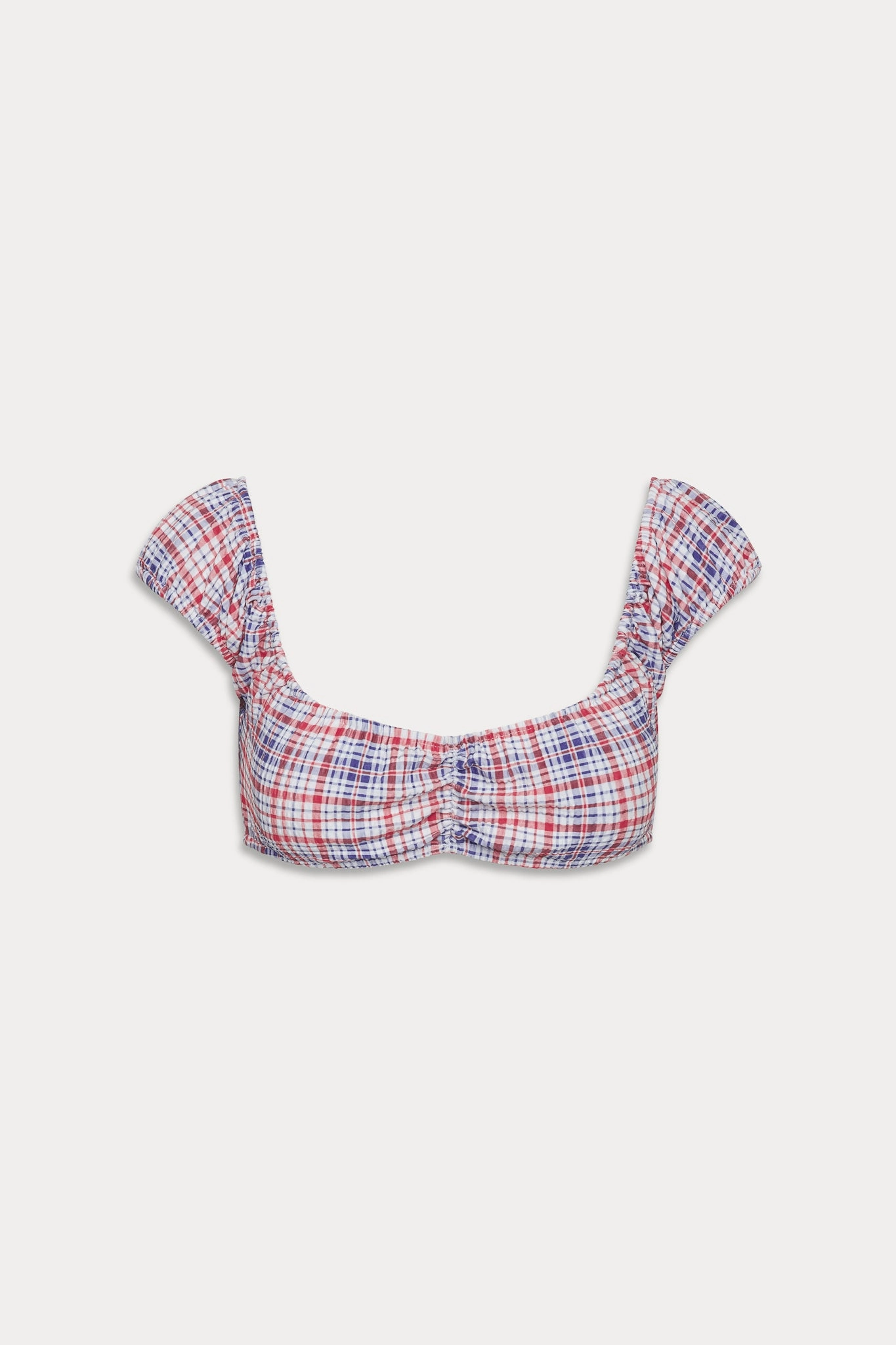 Charlotte Bikini Top - Americana Plaid