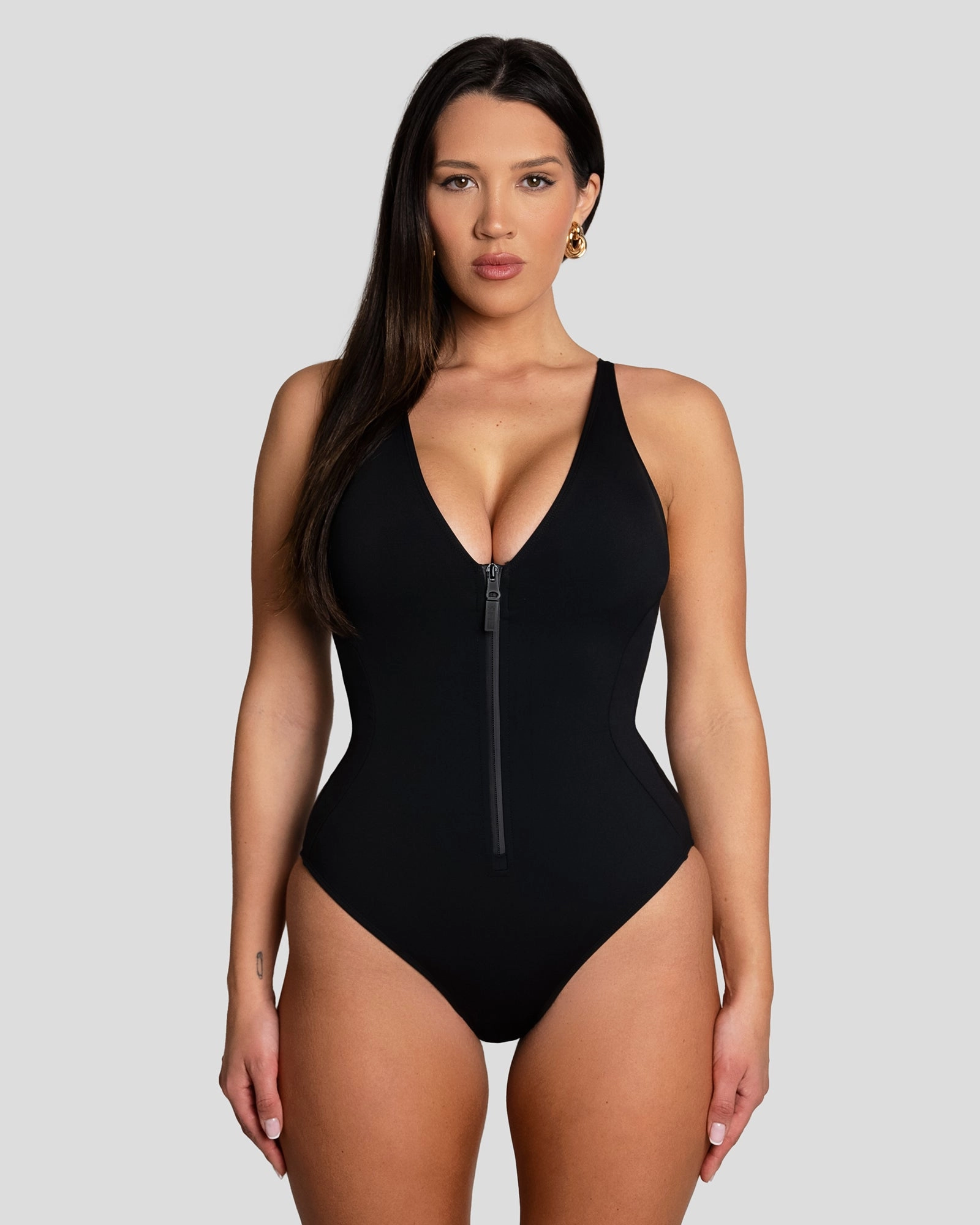 Cheeky Plungey Zip - Black