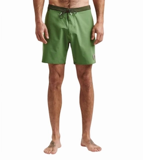 Chiller Boardshorts 17" In Jungle Green mens beach swimwear, quick dry mens swimsuits