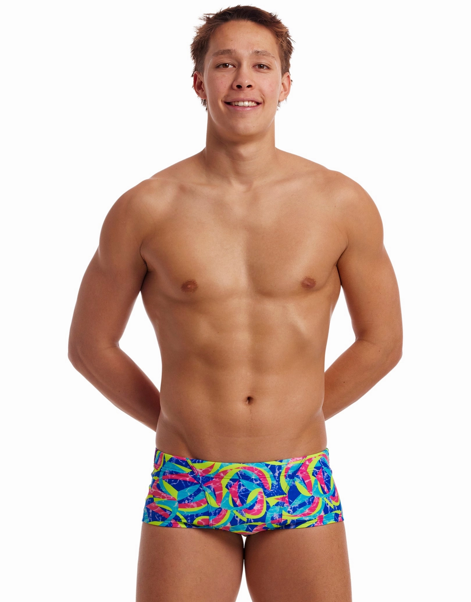 Choppy Waters Classic Swim Trunks - Blue/Multi