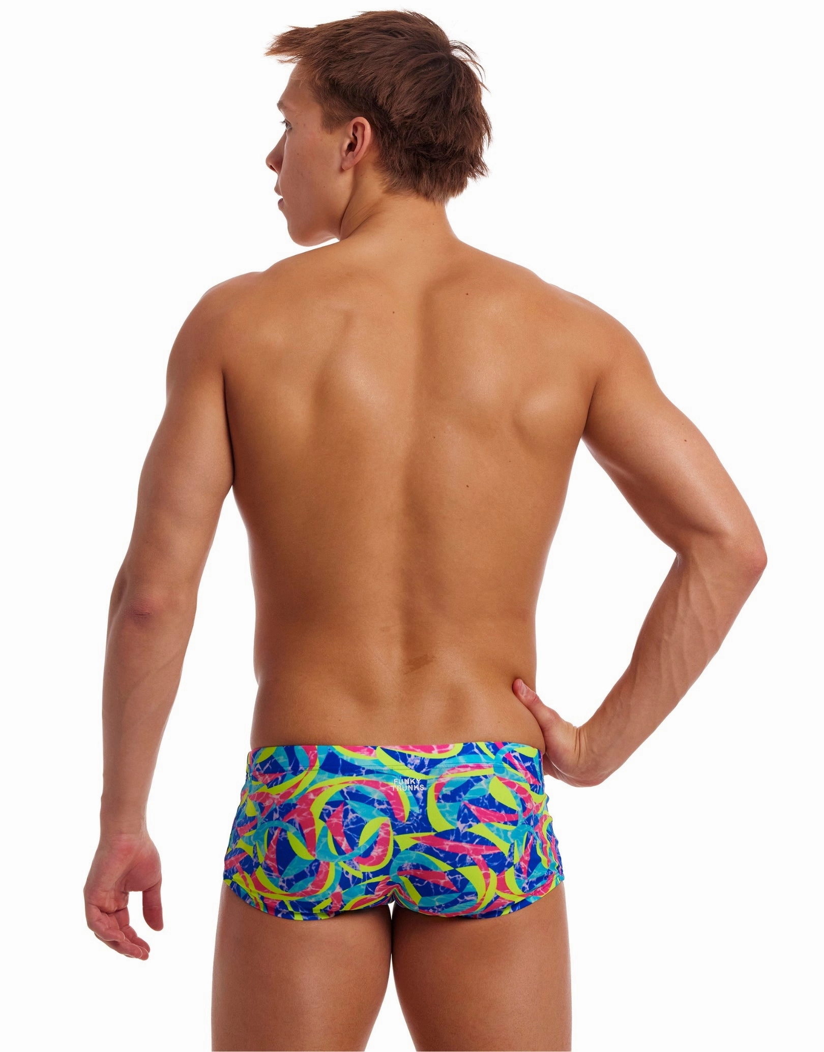 Choppy Waters Classic Swim Trunks - Blue/Multi