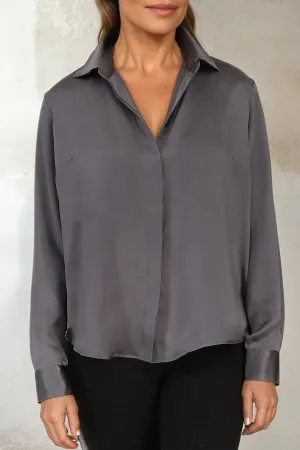 CIELO BLOUSE IN SILK CHARMEUSE