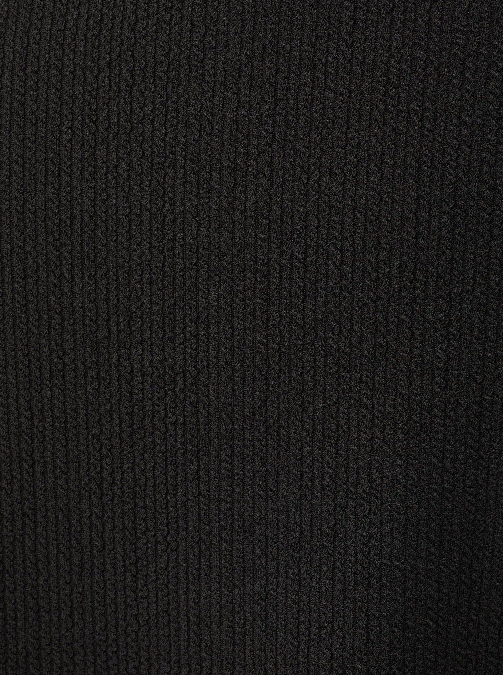 Cindy Top   Ring Trim Bottom in Black Texture