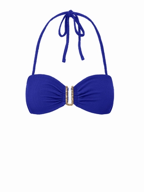 Cindy Top Iris Texture fashionable beach swimwear, modern womens bikinis