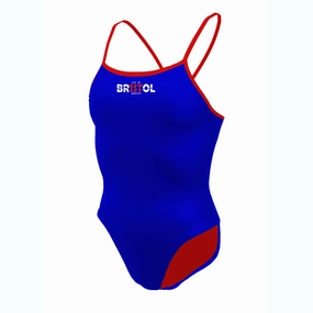 City of Bristol Tie-Back Swimsuit swim training suits women, performance one piece swimsuits