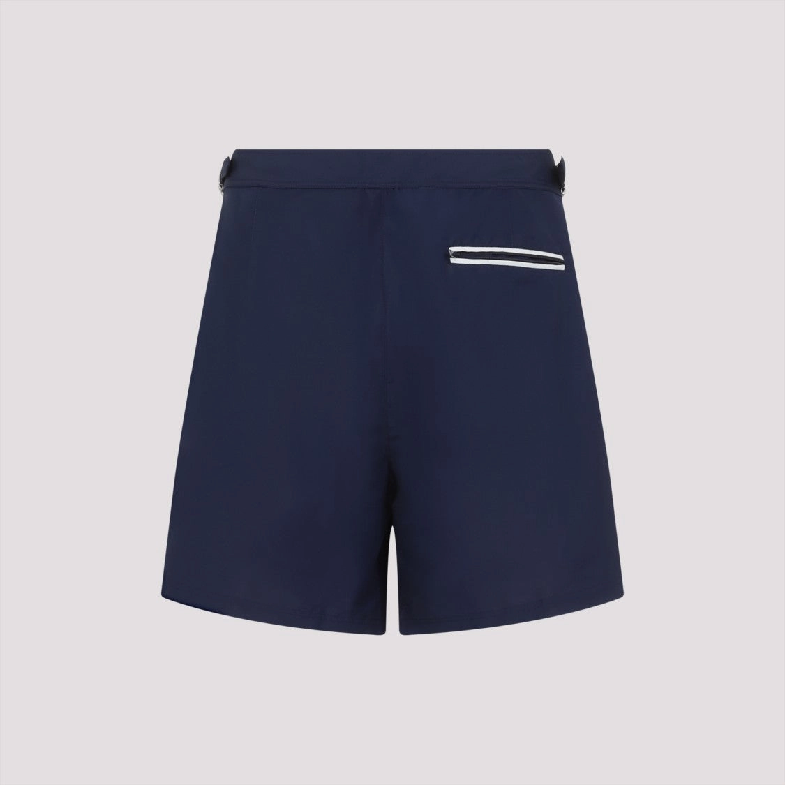 Classic Blue Swim Shorts With Subtle Logo Detail