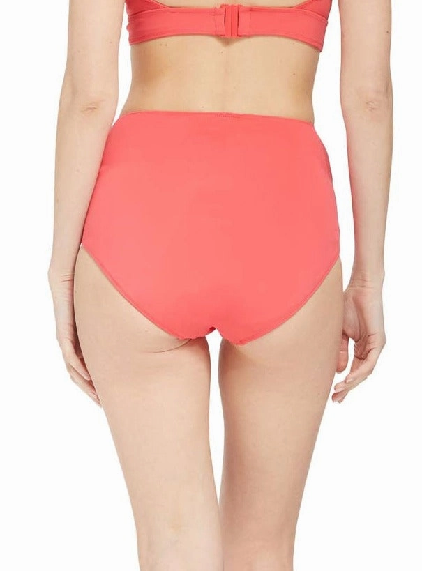 Classic High Waist Bottom Coral Red