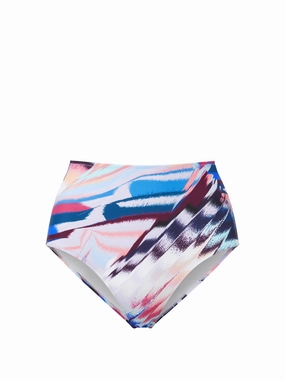Classic High Waist Bottom Mosaic fashionable beach swimwear, modern womens bikinis