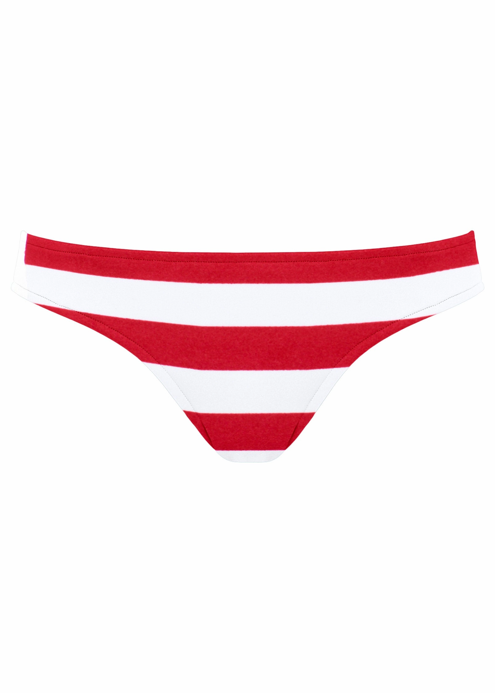 Classic Moderate Bottom - Red & White Stripe