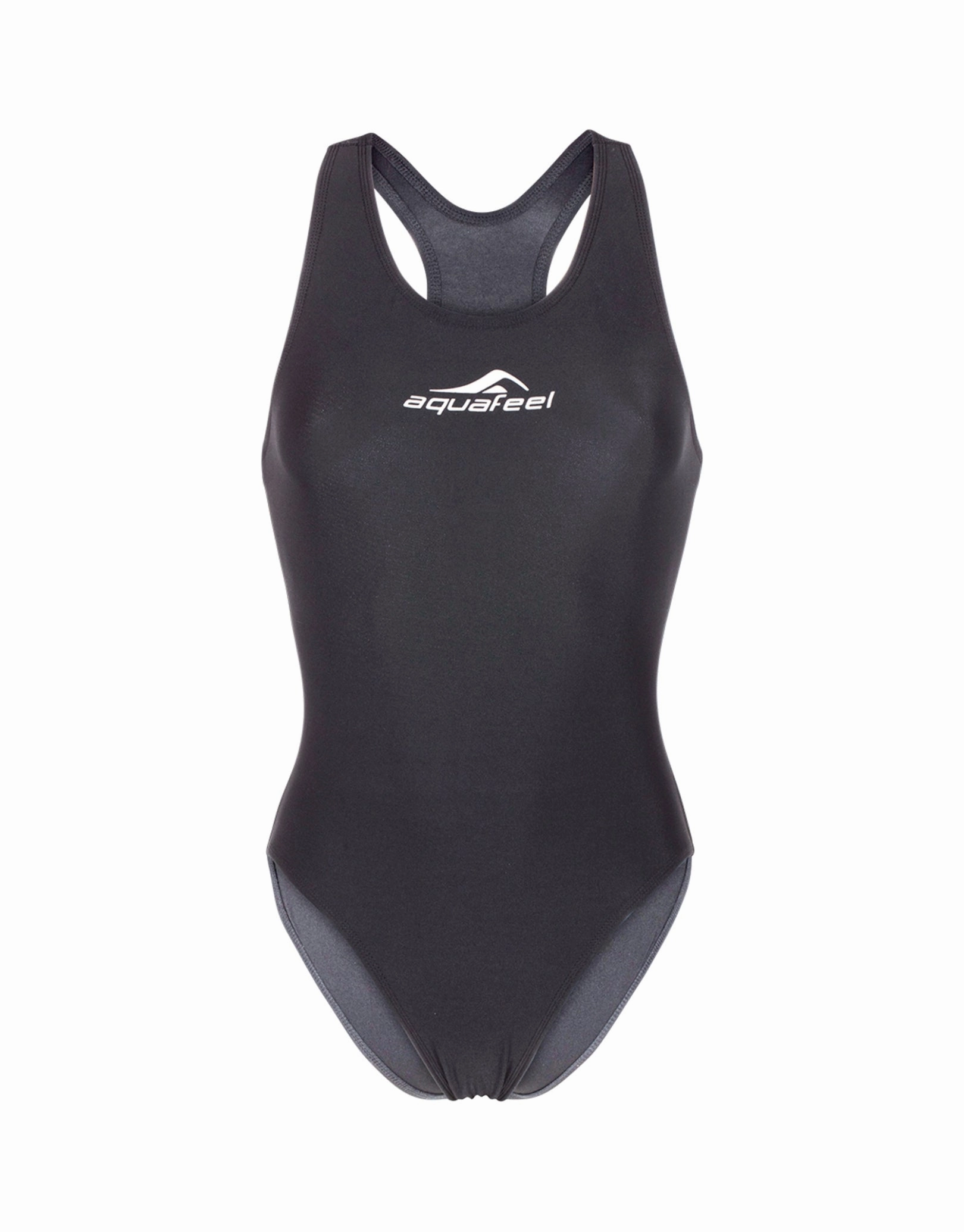 Classic Open Back Ladies Swimsuit - Black aquafeel swimming gear, aquafeel performance swimwear